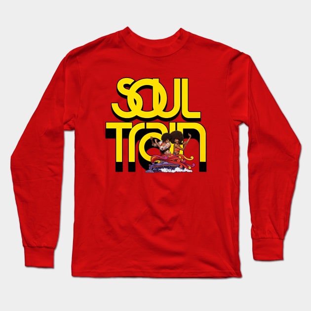 Soul Train Long Sleeve T-Shirt by Brown777